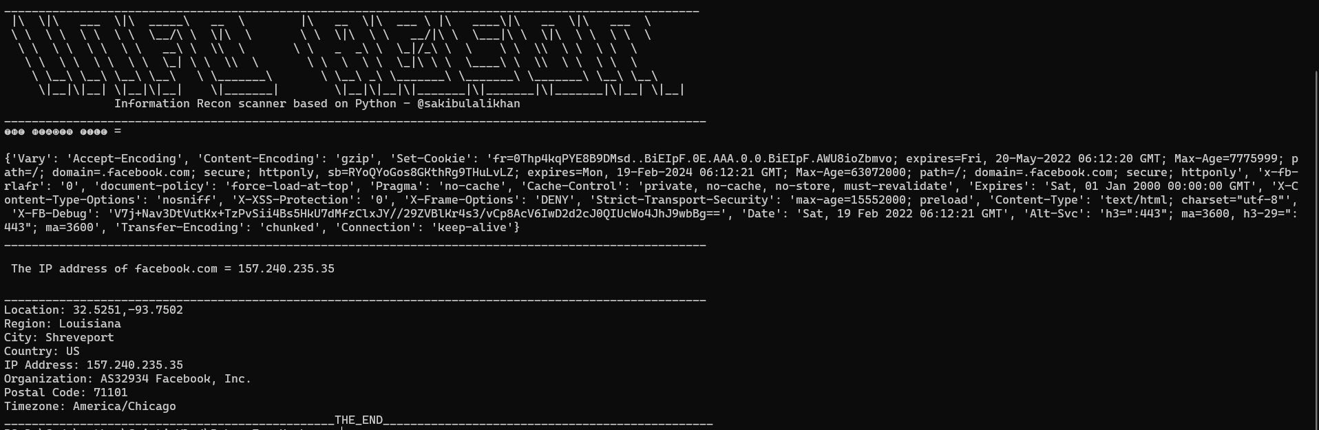 GitHub - sakibulalikhan/info-recon: An Information Recon Tool.