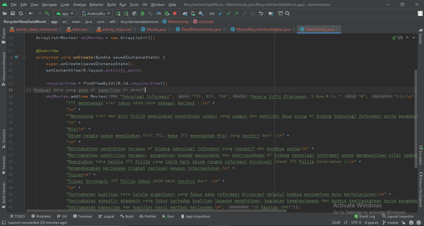 GitHub - ETS-Android1/Workshop_Mobile_Applications-RecyclerView: Upload ...
