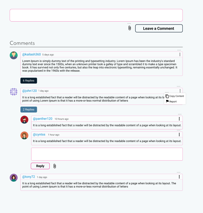[Feature] Improve the Comments section in Story page · Issue #245 · EOS ...