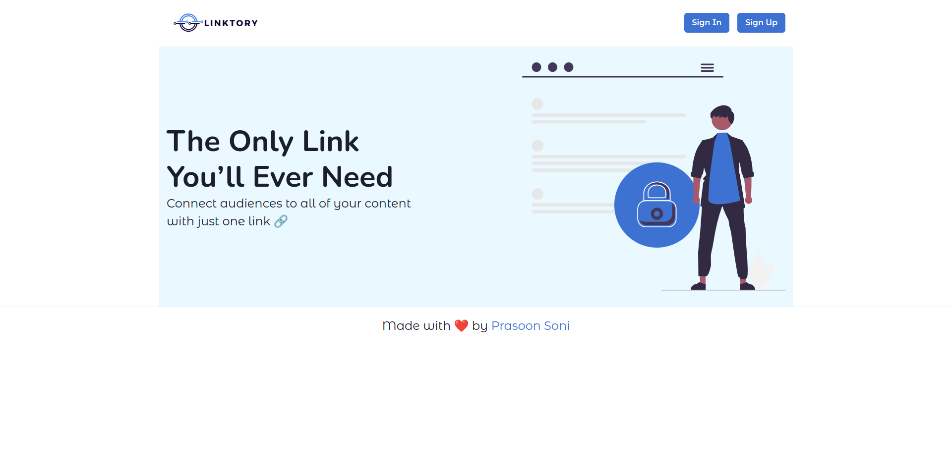 GitHub - prasoonsoni/Linktory-Frontend-2.0: Having problem sharing ...