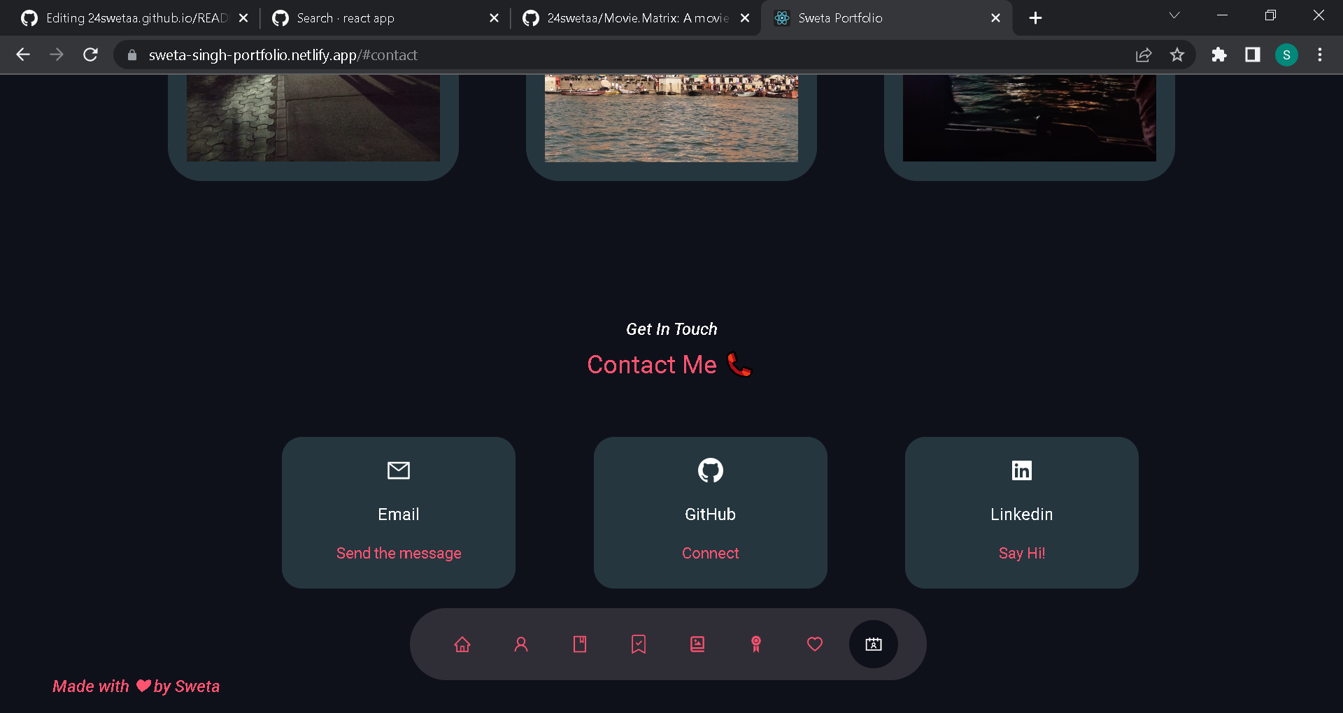 GitHub - 24swetaa/24swetaa.github.io: Personal portfolio website built ...