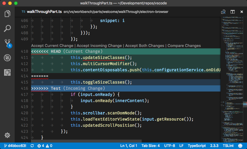 visual studio code diff