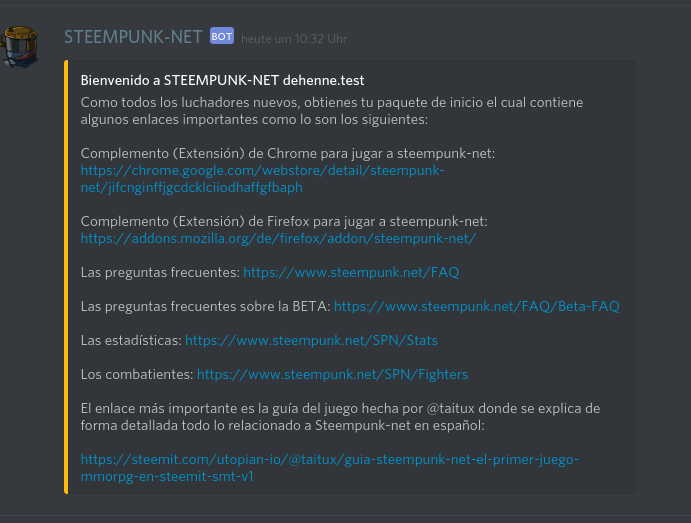 spanish welcome message