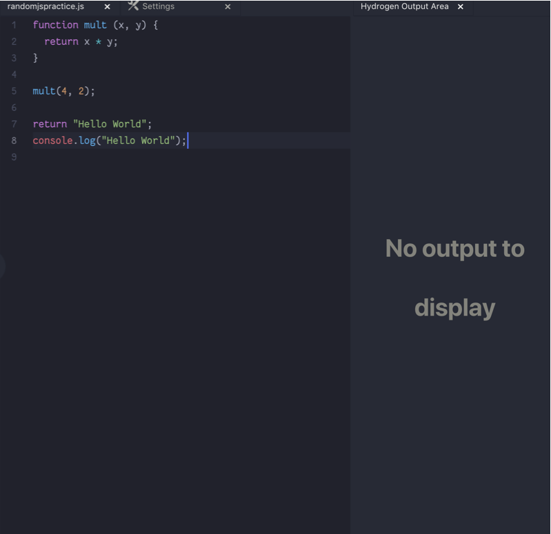 "No Output to Display", Nothing Runs · Issue #1561 · nteract/hydrogen ...