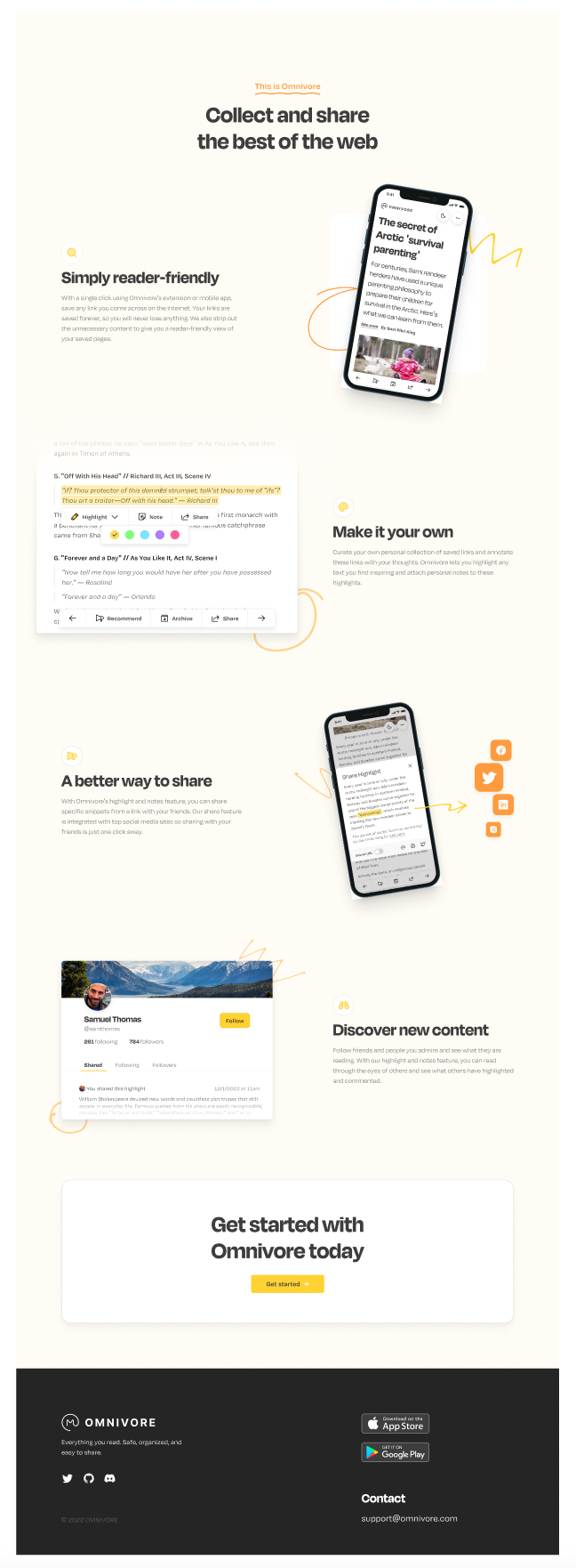 Updated landing page · Issue #382 · omnivore-app/omnivore · GitHub
