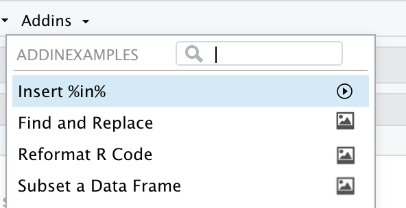 Add gadget icons to the addins menu · Issue #4049 · rstudio/rstudio ...