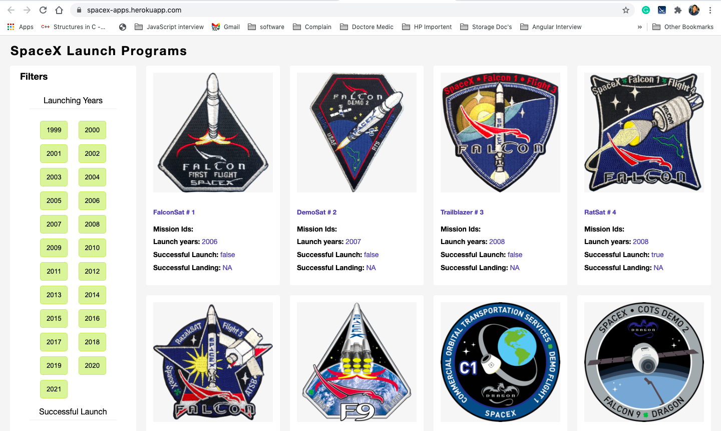 GitHub ramesh41/spaceXwebapp It help users list and browse all