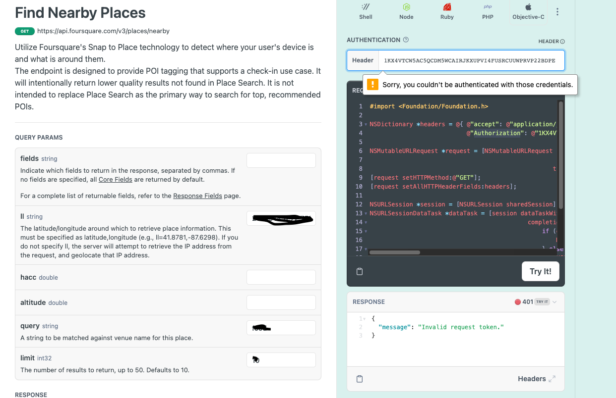 Invalid Access Token · Issue #26 · foursquare/foursquare-ios-oauth · GitHub