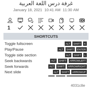 localization of playback shortcuts · Issue #15166 · bigbluebutton ...