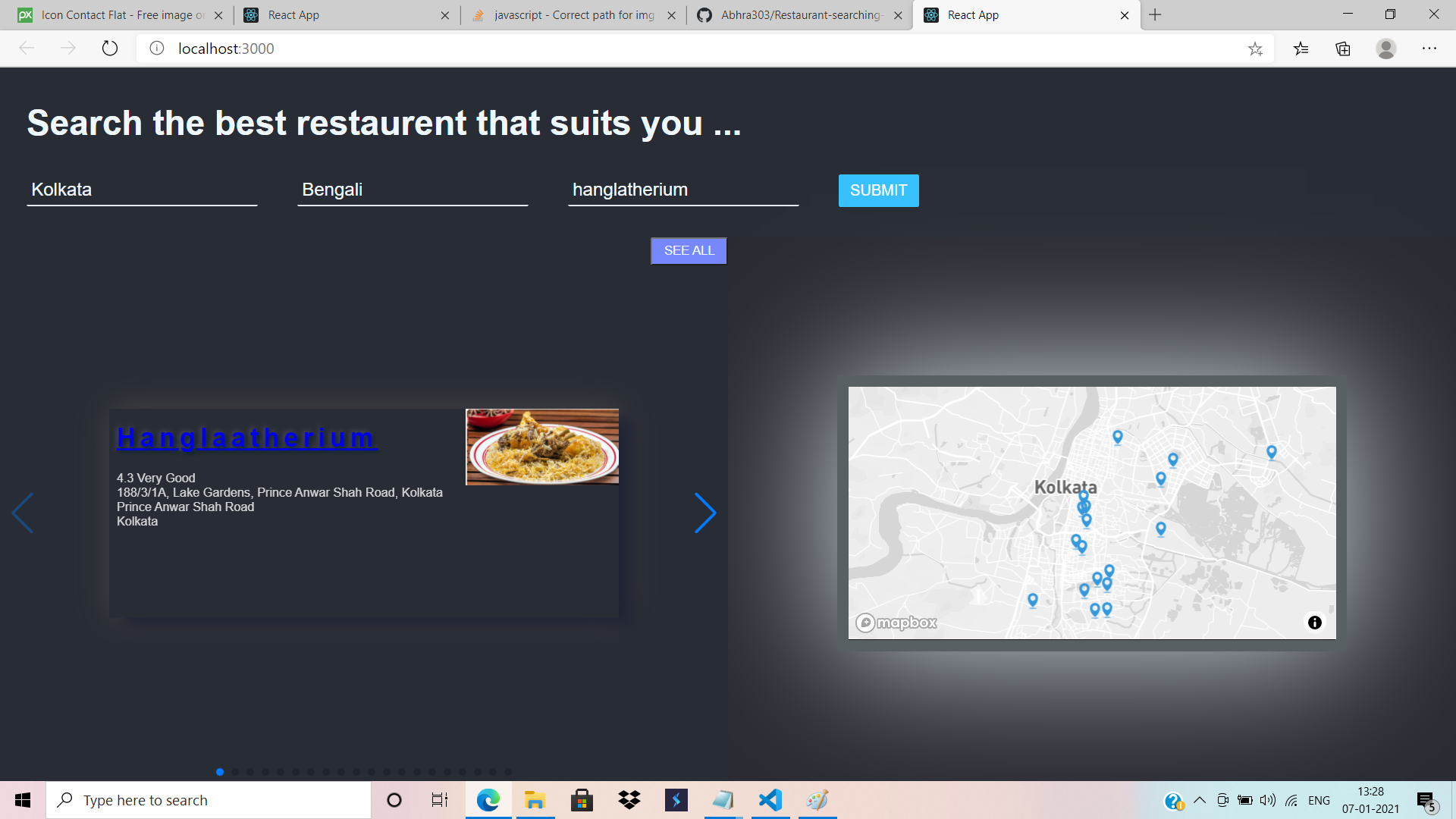 GitHub - Abhra303/Restaurant-searching-app