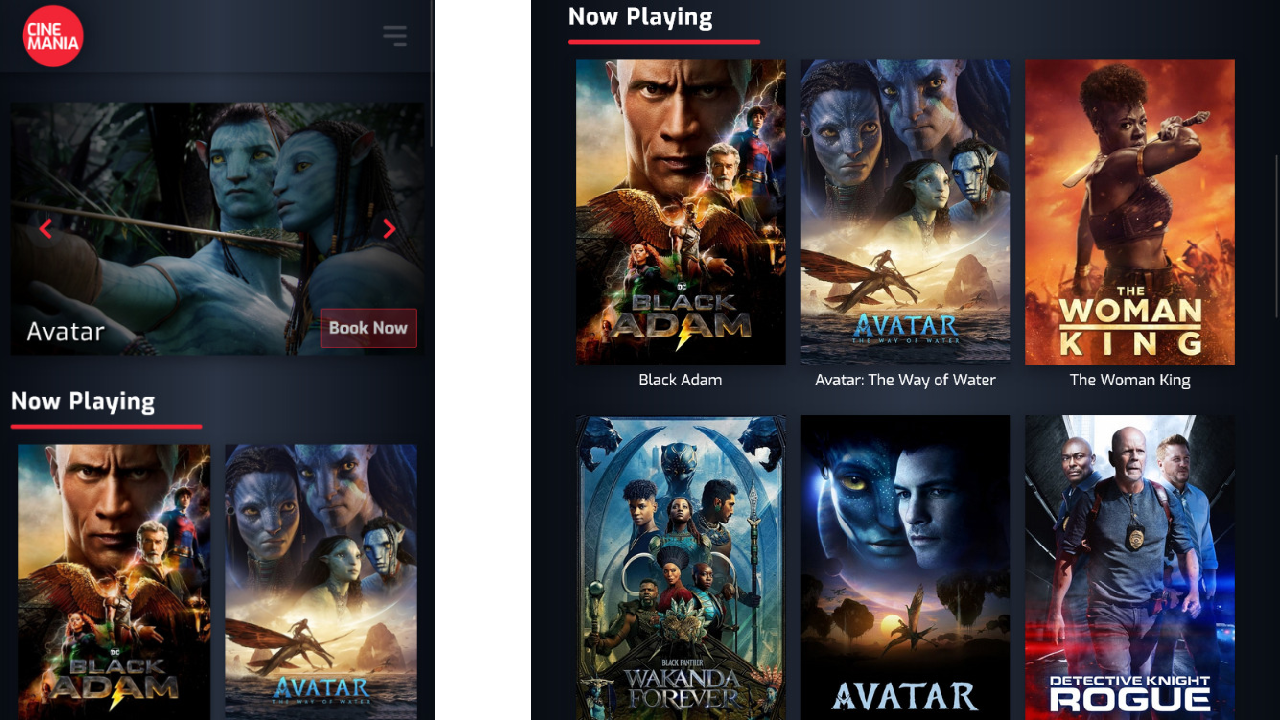 GitHub - Double-w-B/cinema-REACT: Front-end web application. The main ...