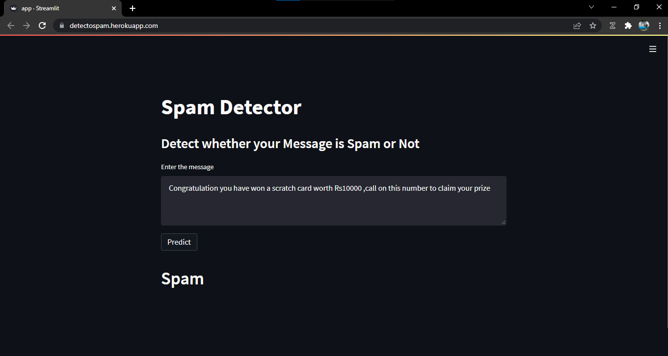 GitHub - shogunbanik18/spam-detector: Spam Detector is an online Email ...