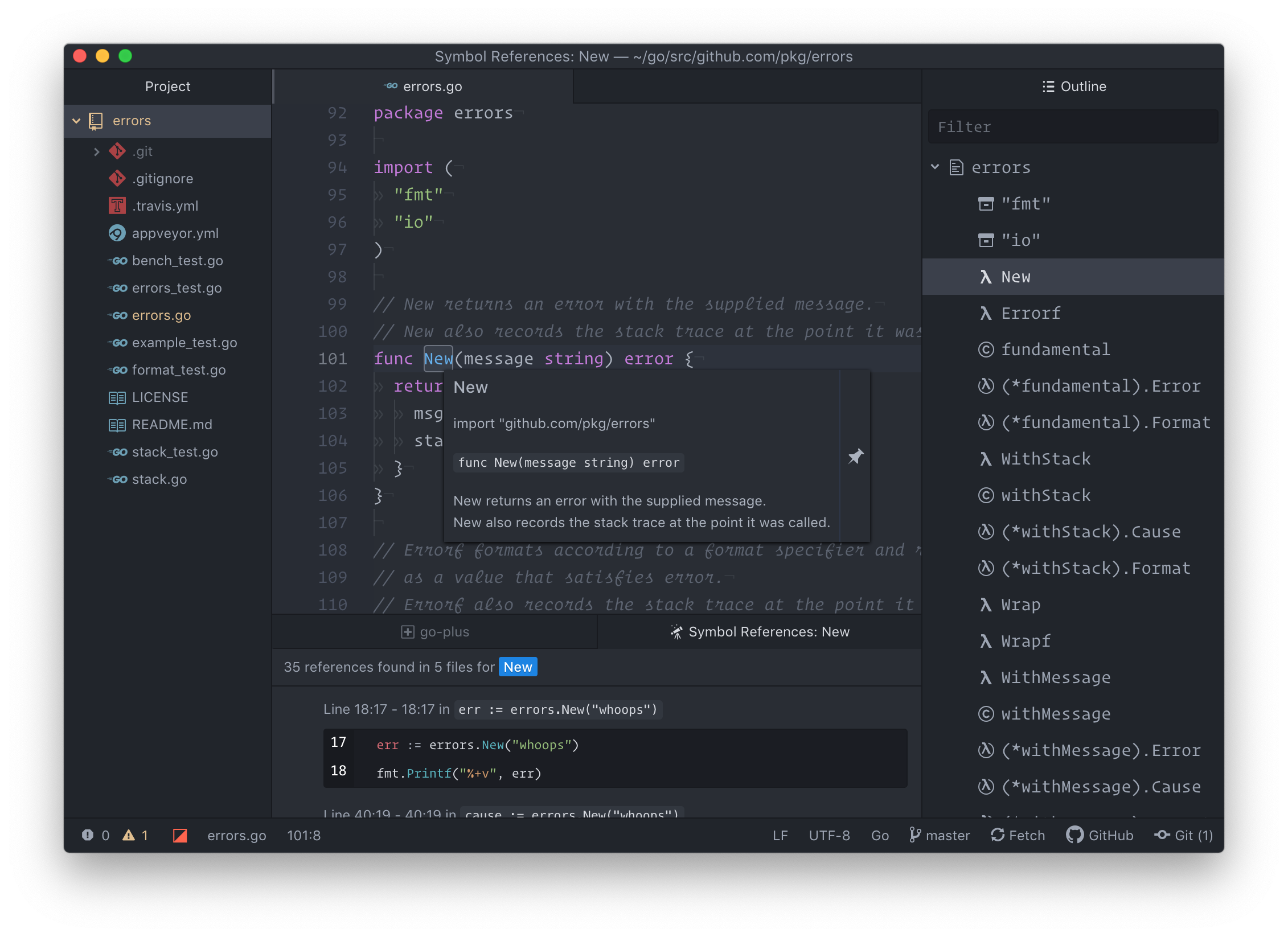 Github Joefitzgerald Go Plus An Enhanced Go Experience For The Atom Editor