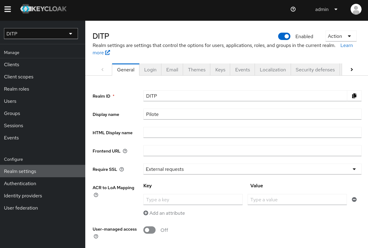 Installation Keycloak - DITP-pilotage/pilote-2 GitHub Wiki