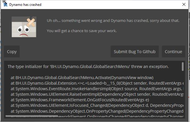 Dynamo 2.3.0.5885 crashing with BHoM 4.0.alpha (Revit 2020) · Issue ...