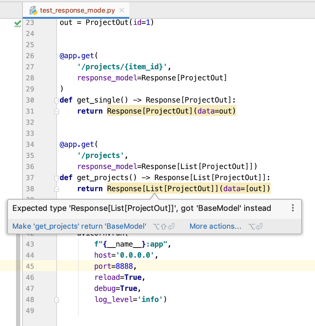 Pydantic settings