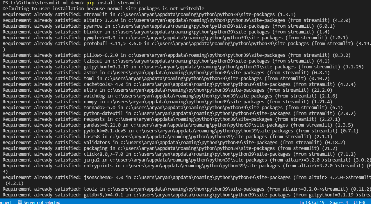 streamlit issue · Issue #8 · nithishr/streamlit-ml-demo · GitHub
