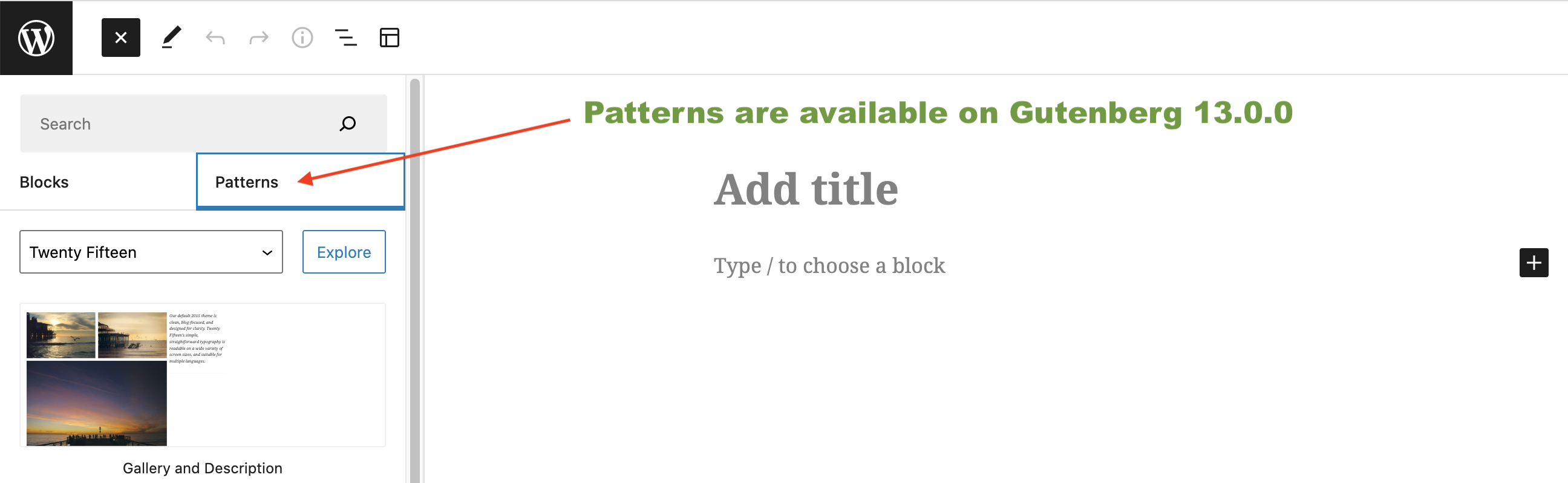 Block Patterns unavailable on Gutenberg latest · Issue #40626 ...