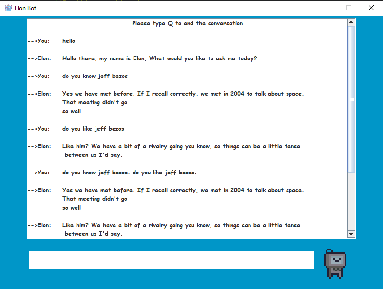 GitHub - COSC-310-Team1/ChatBot-Assignment-3