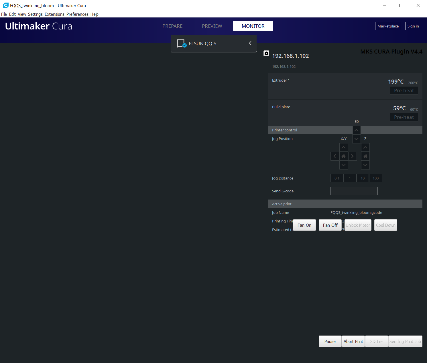 Windows 10 incorrect controls placement with 150 wide screen setting. · Issue 8952 · Ultimaker