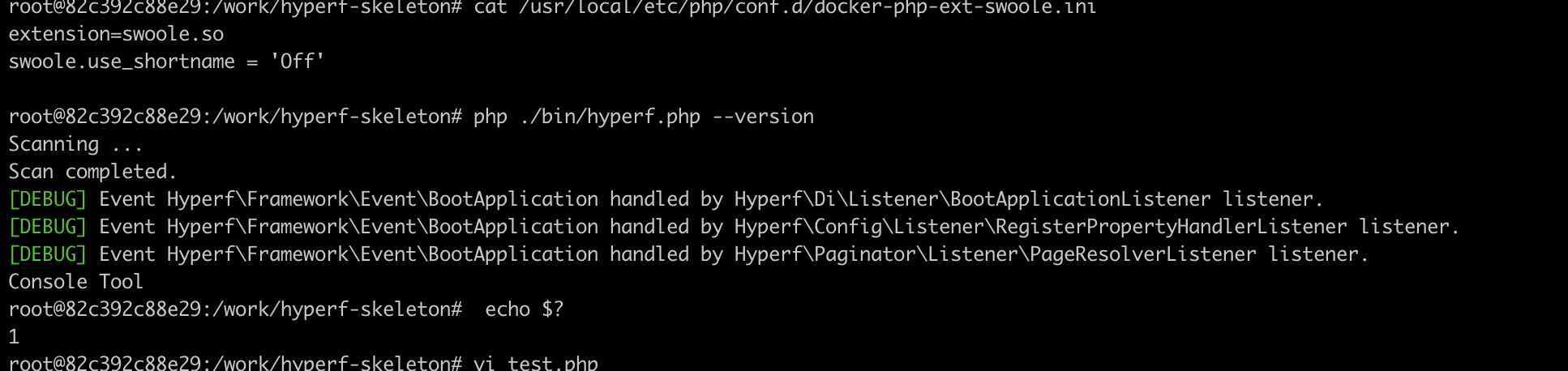 [BUG] PHP7.3下运行CLI,shell返回1 · Issue #632 · hyperf/hyperf · GitHub