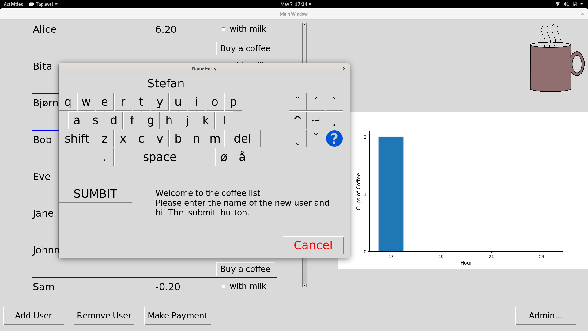 GitHub - archeaopteryx/newCoffeeGUI · GitHub