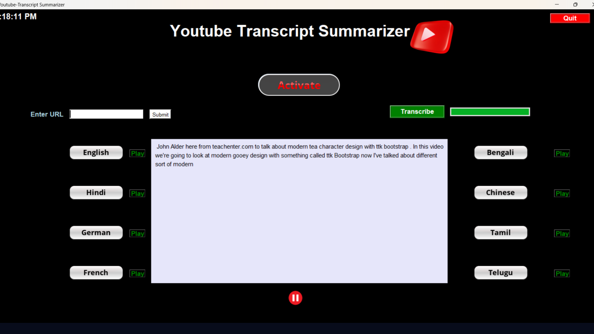GitHub - ups1610/Youtube-Transcript