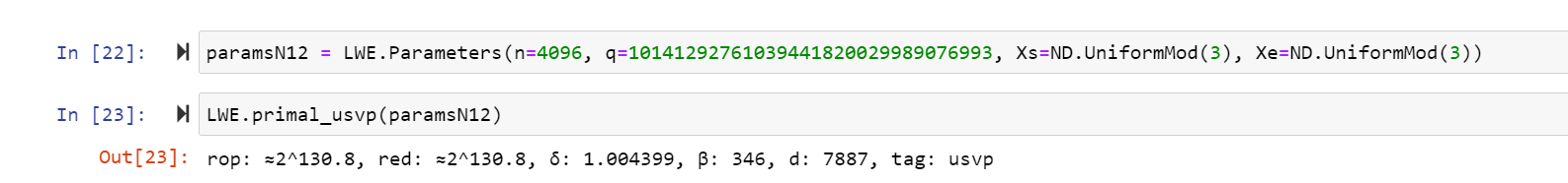 lattice-estimator issue · Issue #325 · tuneinsight/lattigo · GitHub