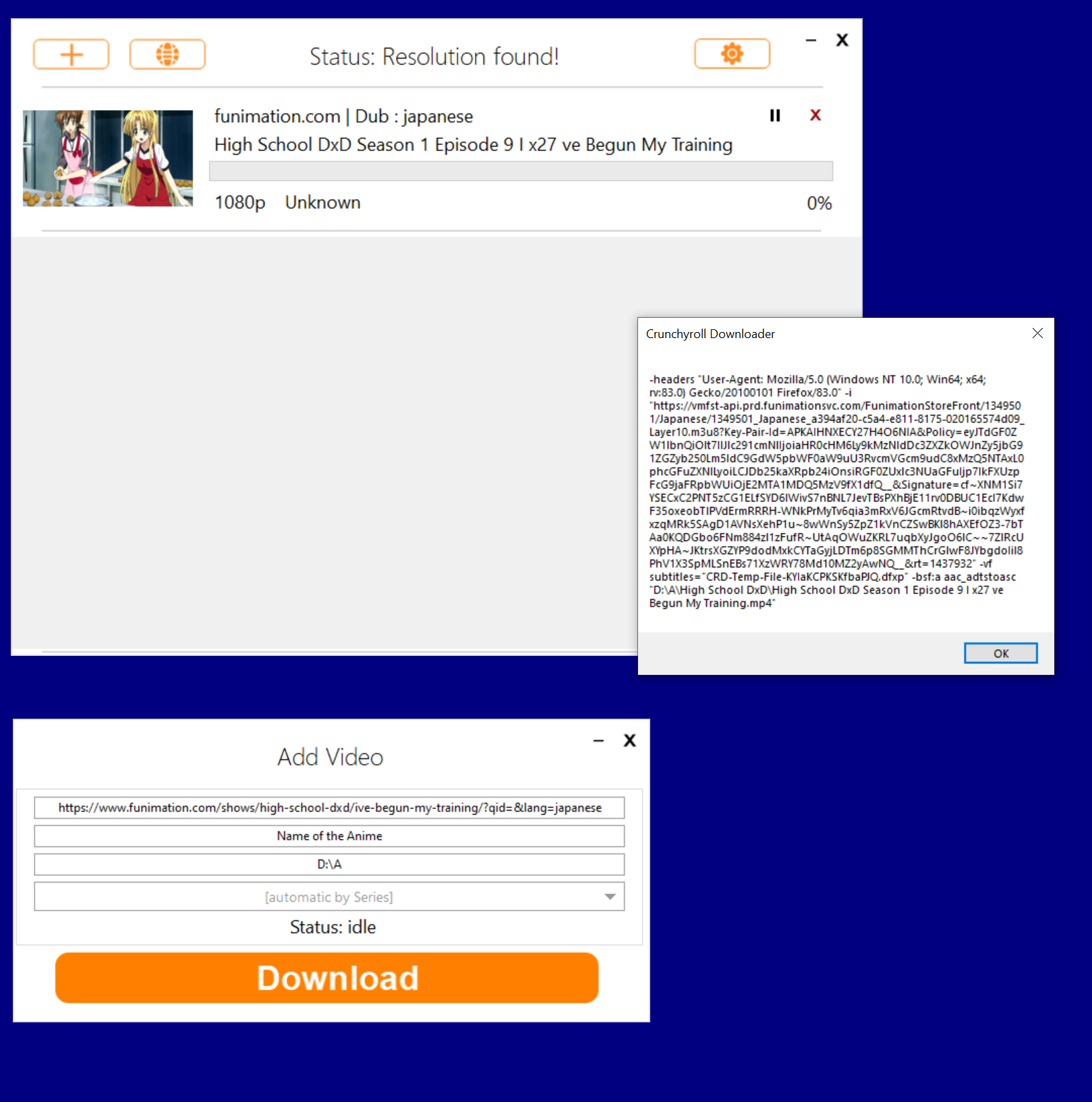 Funimation Error Funimation Download crashes immediately · Issue #135 · hama3254 ...