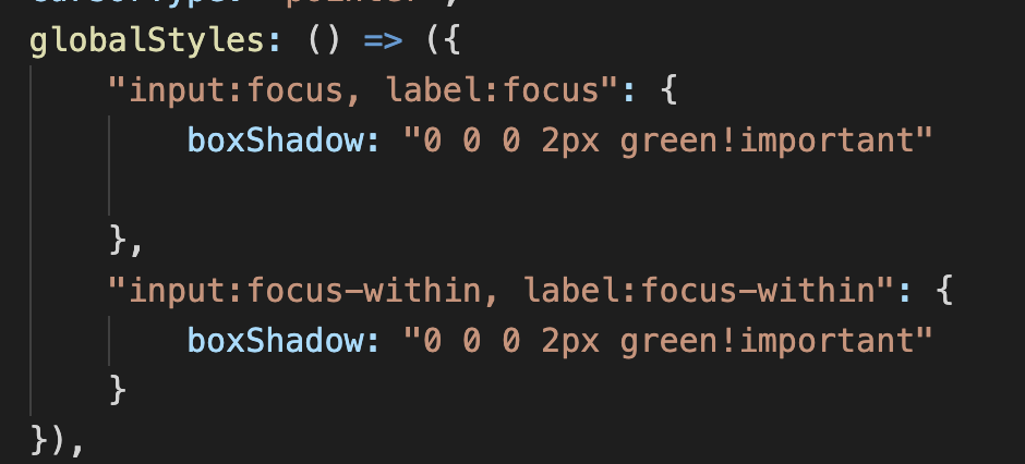 Proper focus styling not applied to chip & styling unaccessible for ...