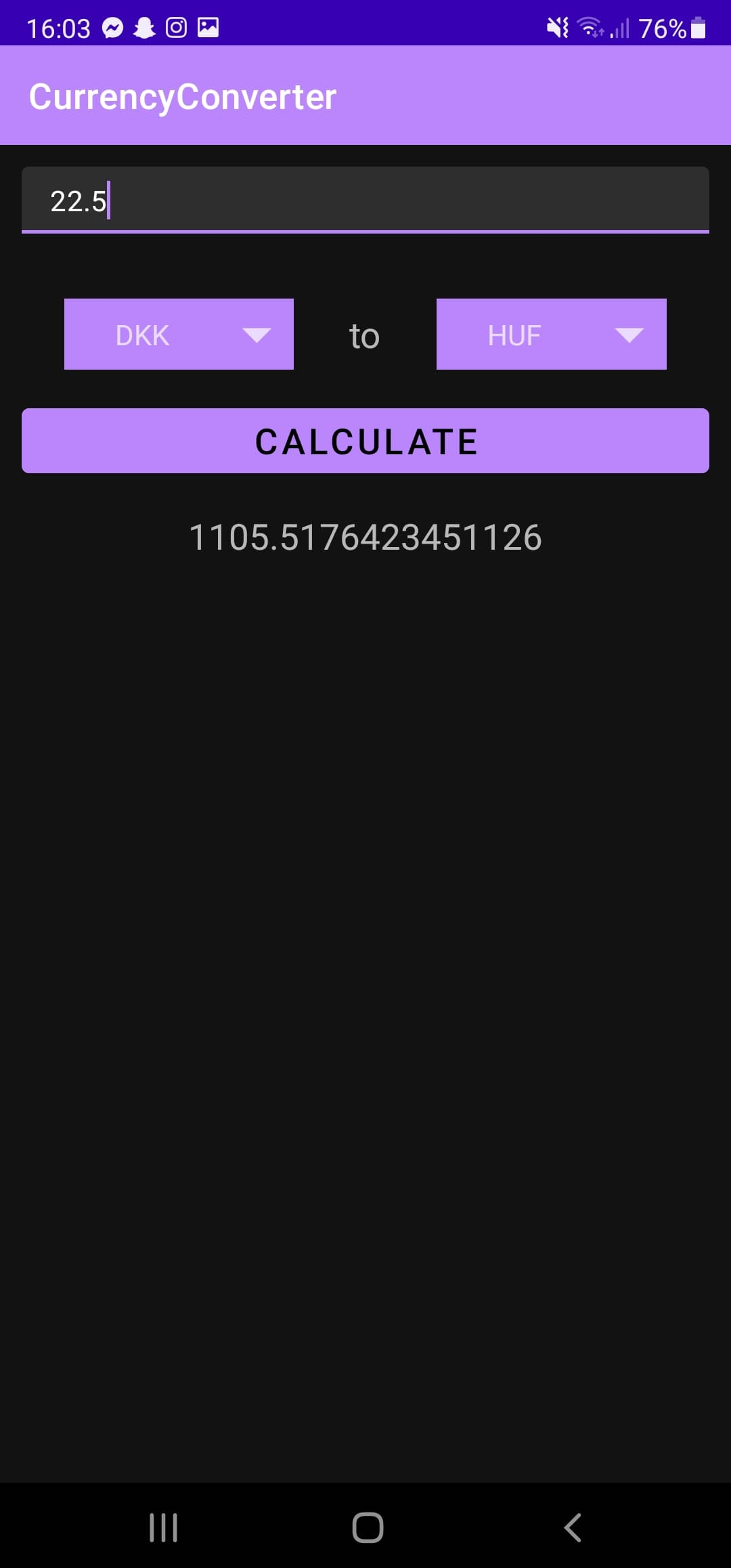 GitHub - kovaccc/CurrencyConverter: App for currency conversion · GitHub