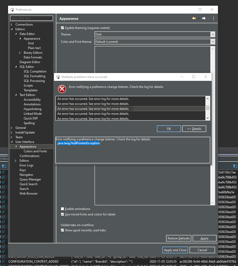 Changing theme fails with java.lang.NullPointerException · Issue #10290 ...
