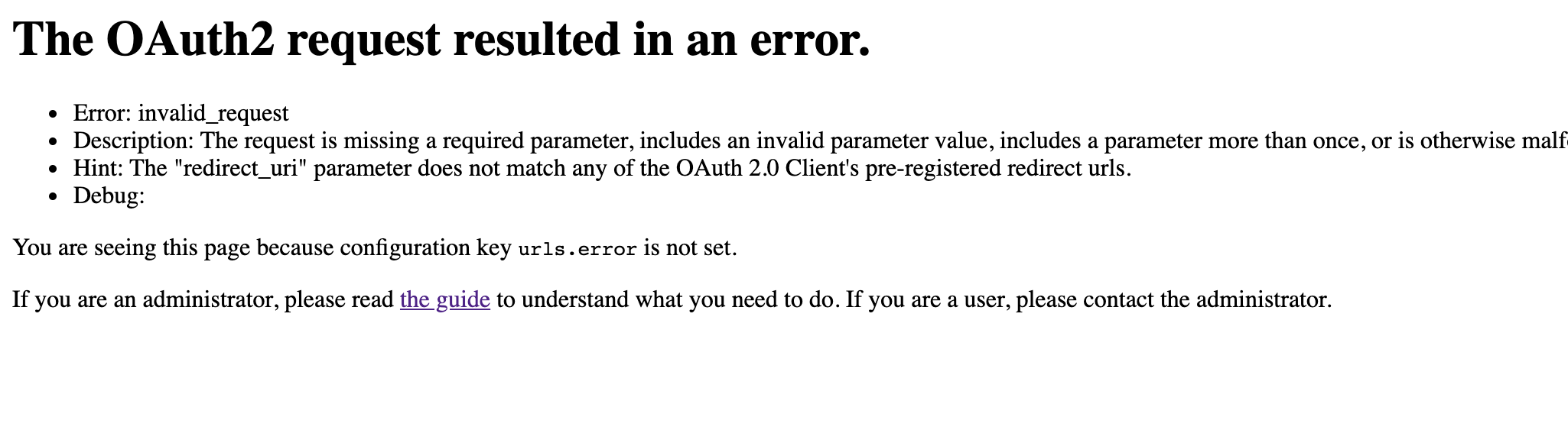 The OAuth2 request resulted in an error · Issue #45 ...
