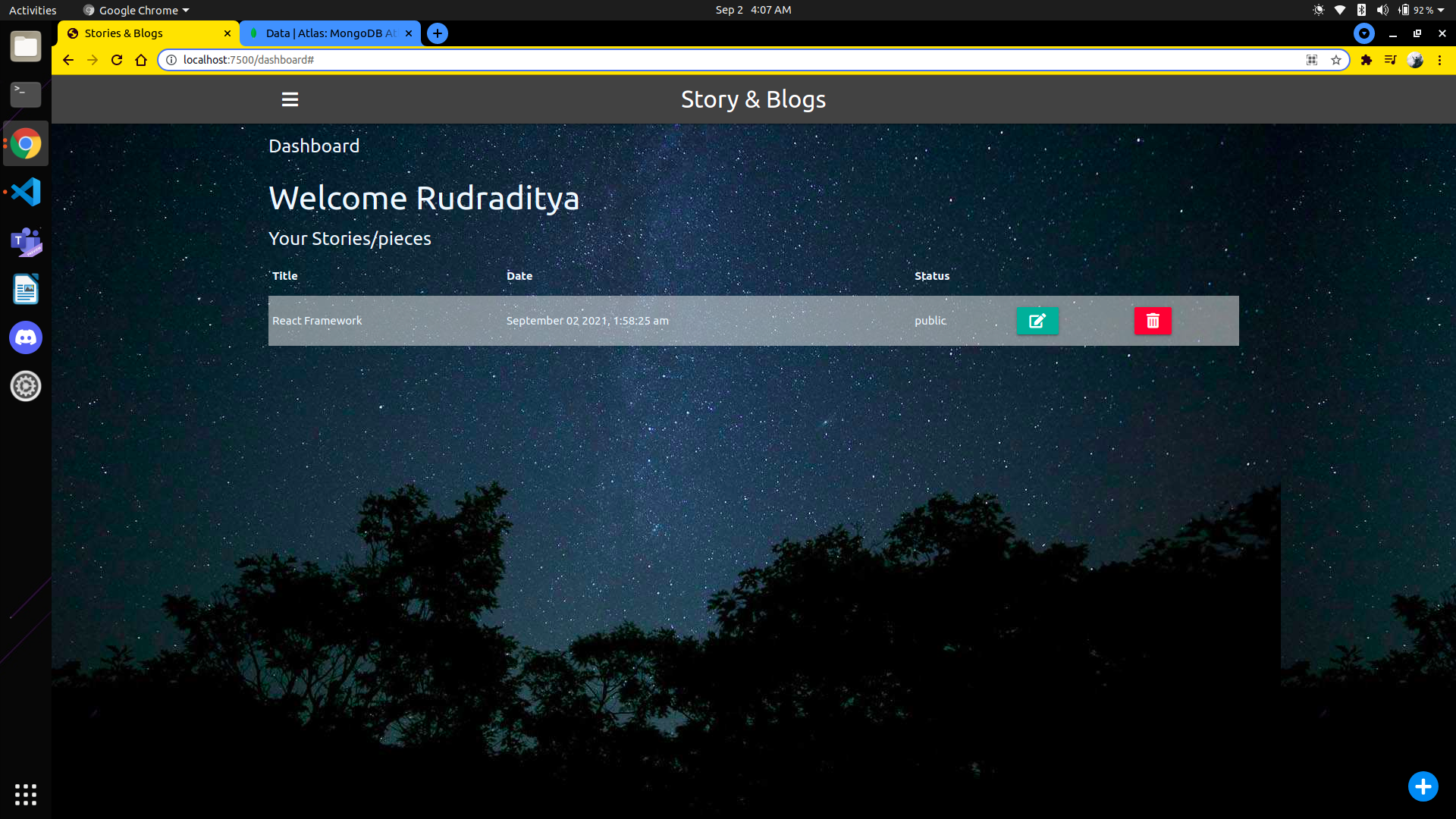 GitHub Shaviaditya/StoriesBlogsite A CRUD based blogs website with