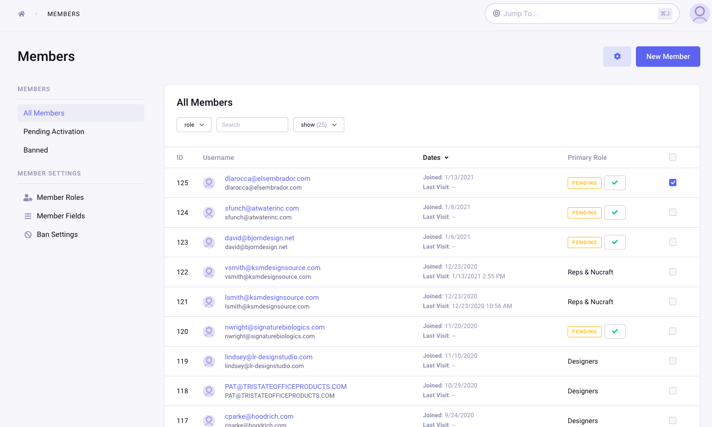 Approving Pending Members causing PHP error - "Call to undefined method ...