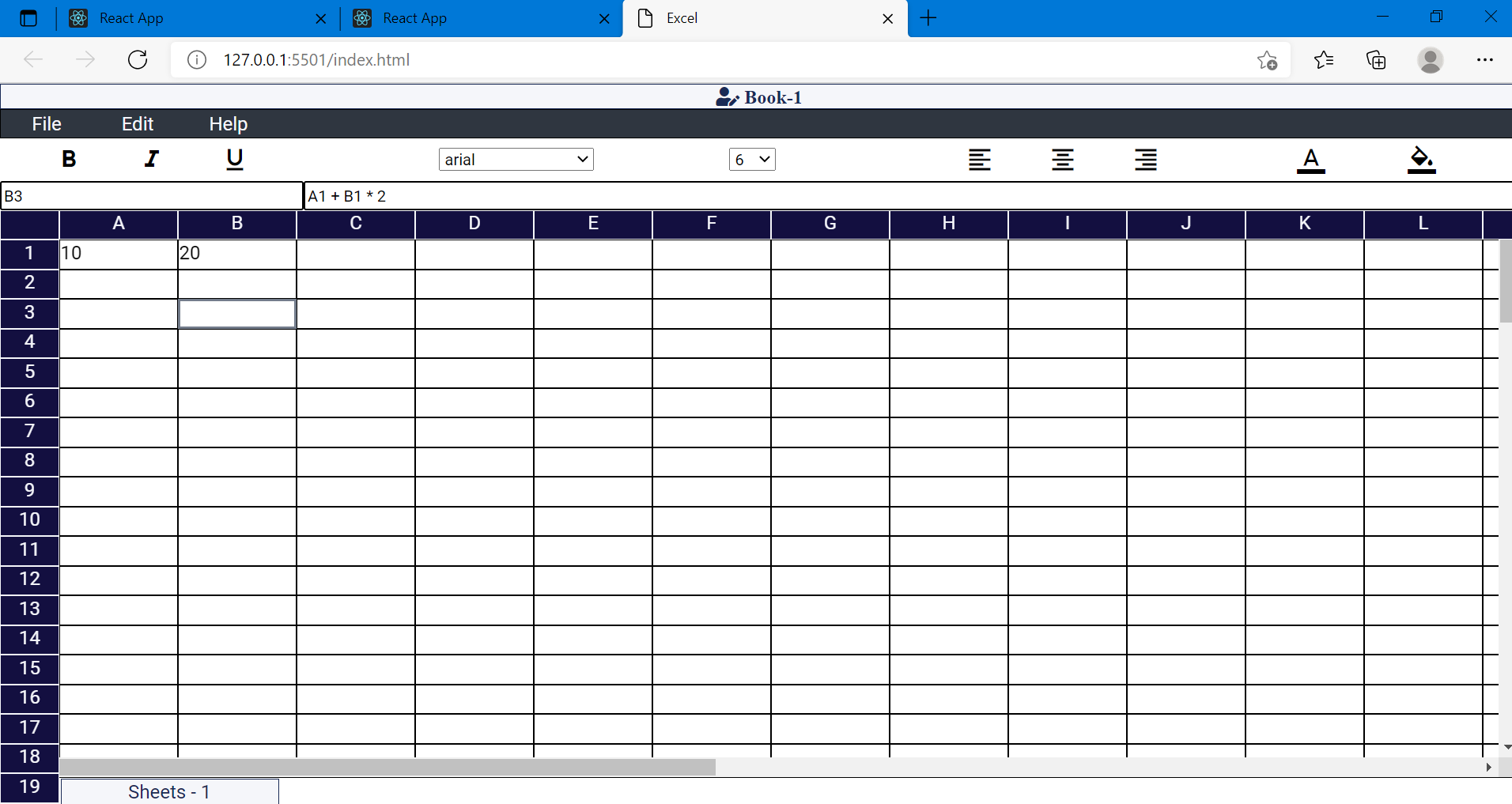 GitHub - mohak3singh/EXCEL_Application: Created an EXCEL Desktop Clone ...