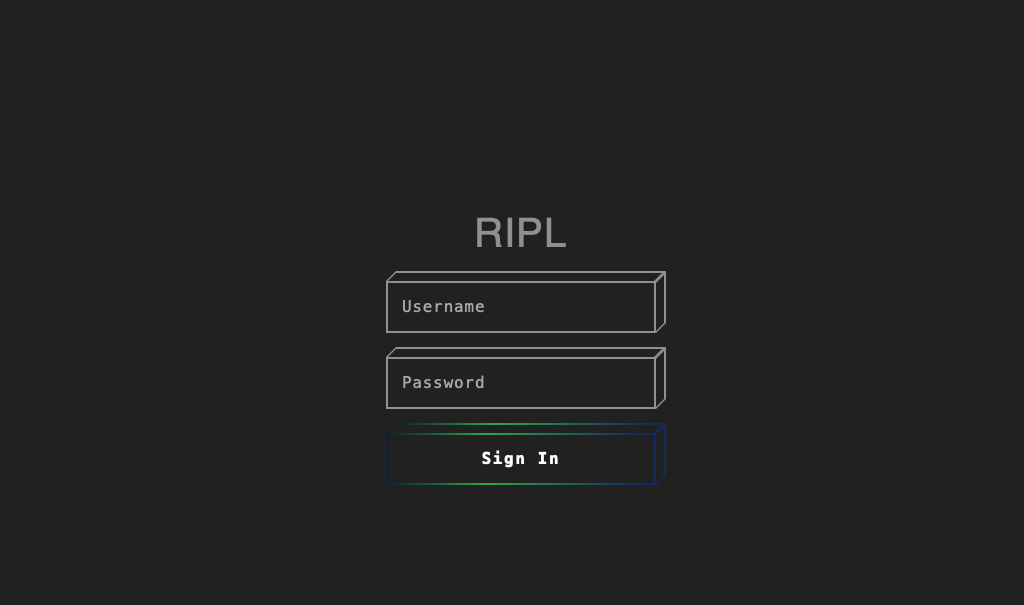 ripl log in large