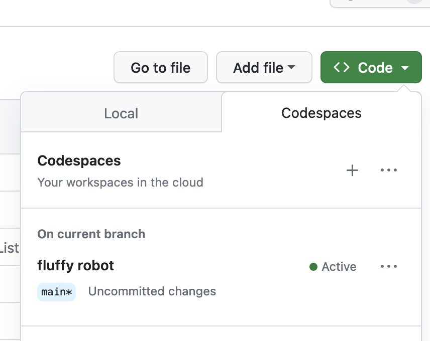 Codespace stuck on 
