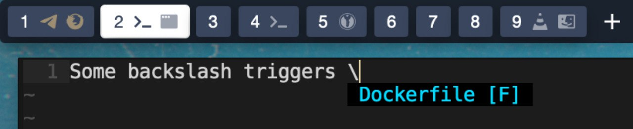 Backslash on OSX triggers path completion · Issue #3450 · neoclide/coc ...