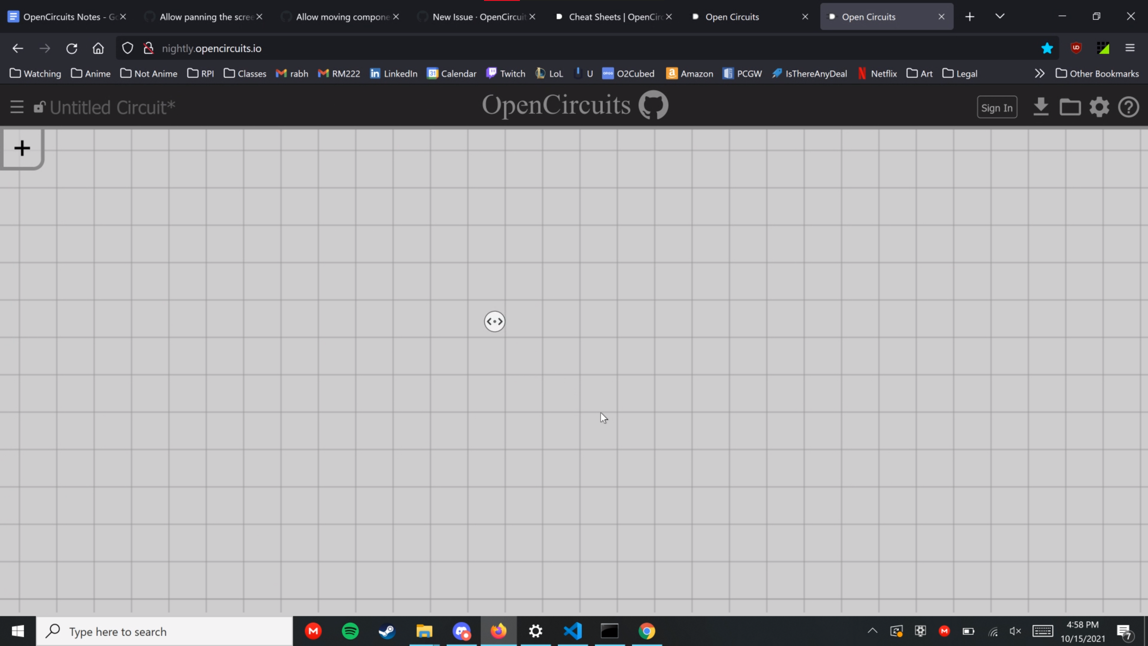 Middle Mouse Drag Doesn't Work on Firefox · Issue 777 · OpenCircuits