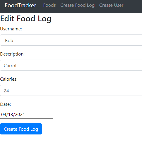 GitHub - impedaka/Food-Tracker