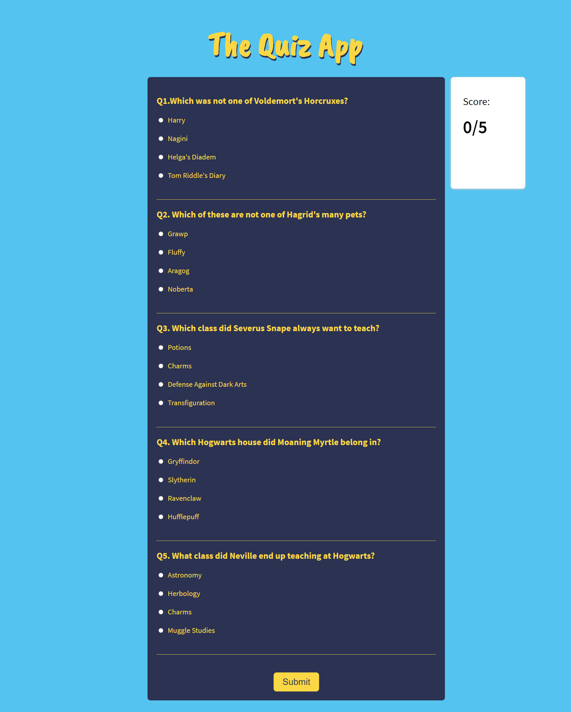 GitHub - jo-thomas-1/9-quiz-app: Vanilla JavaScript based quiz application