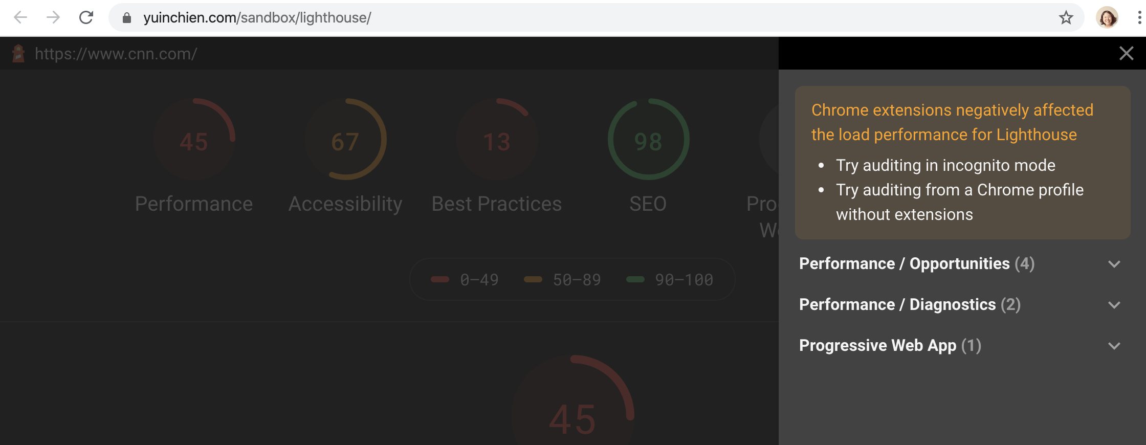 runtime errors in dark mode looks bad · Issue #9559 · GoogleChrome ...
