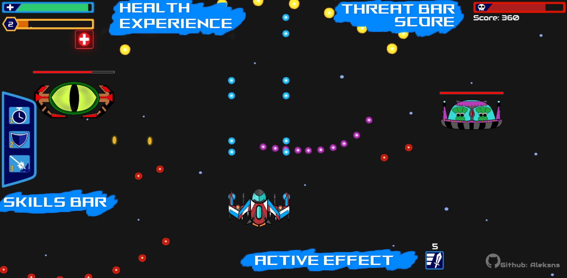 GitHub - aleksns/space-brawl: BROWSER ARCADE SHOOTER GAME