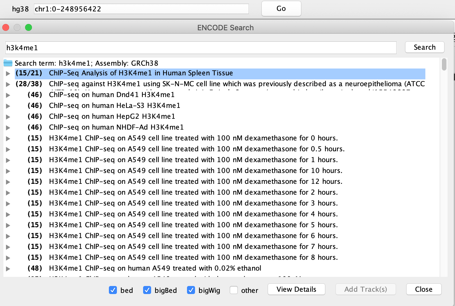 ENCODE project search: multiline text is not shown · Issue #90 ...