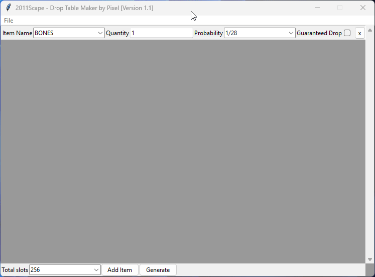 GitHub 2011Scape/droptablemaker Drop Table Maker allows you to