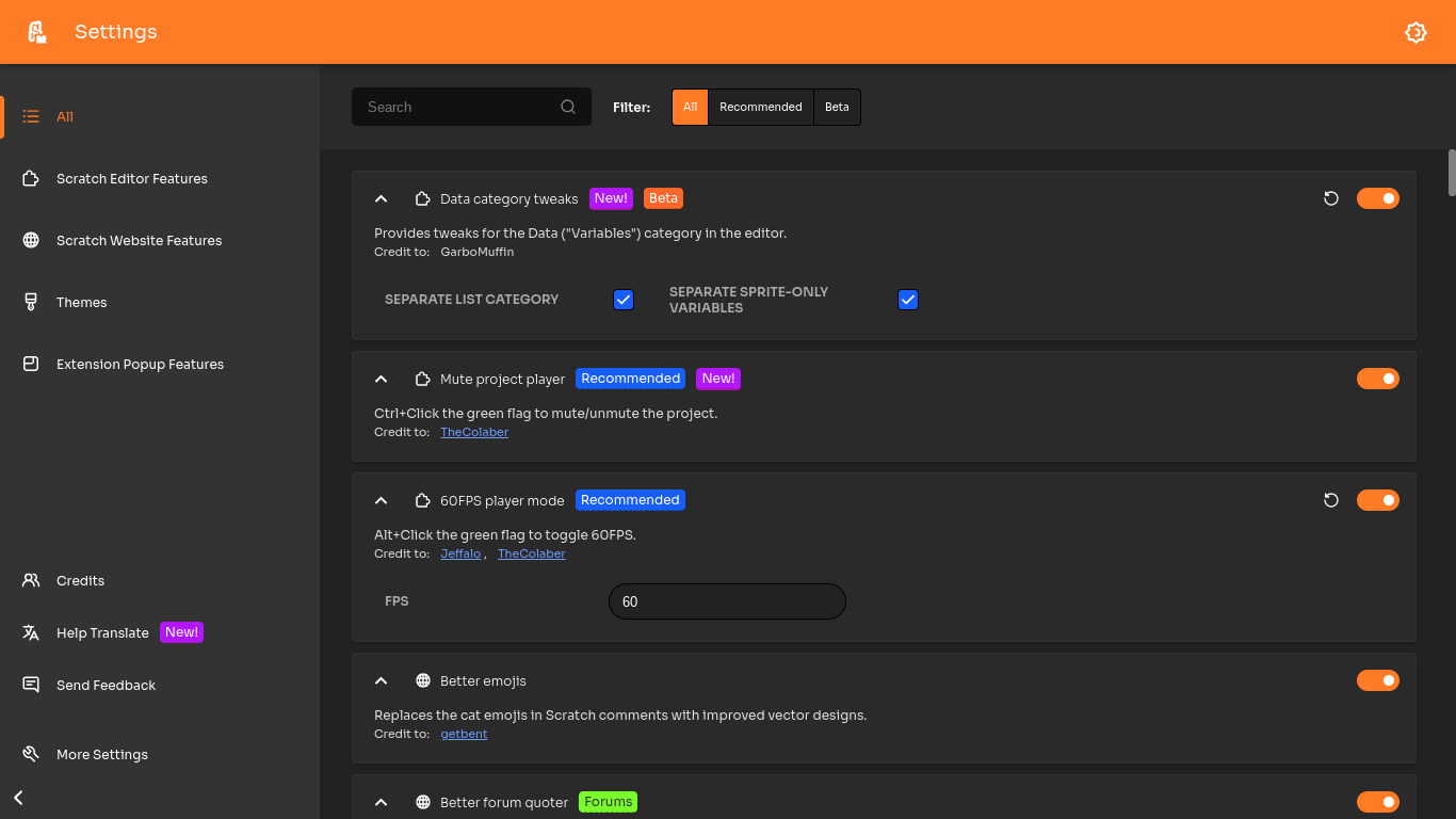 New store screenshots · Issue #1279 · ScratchAddons/ScratchAddons · GitHub