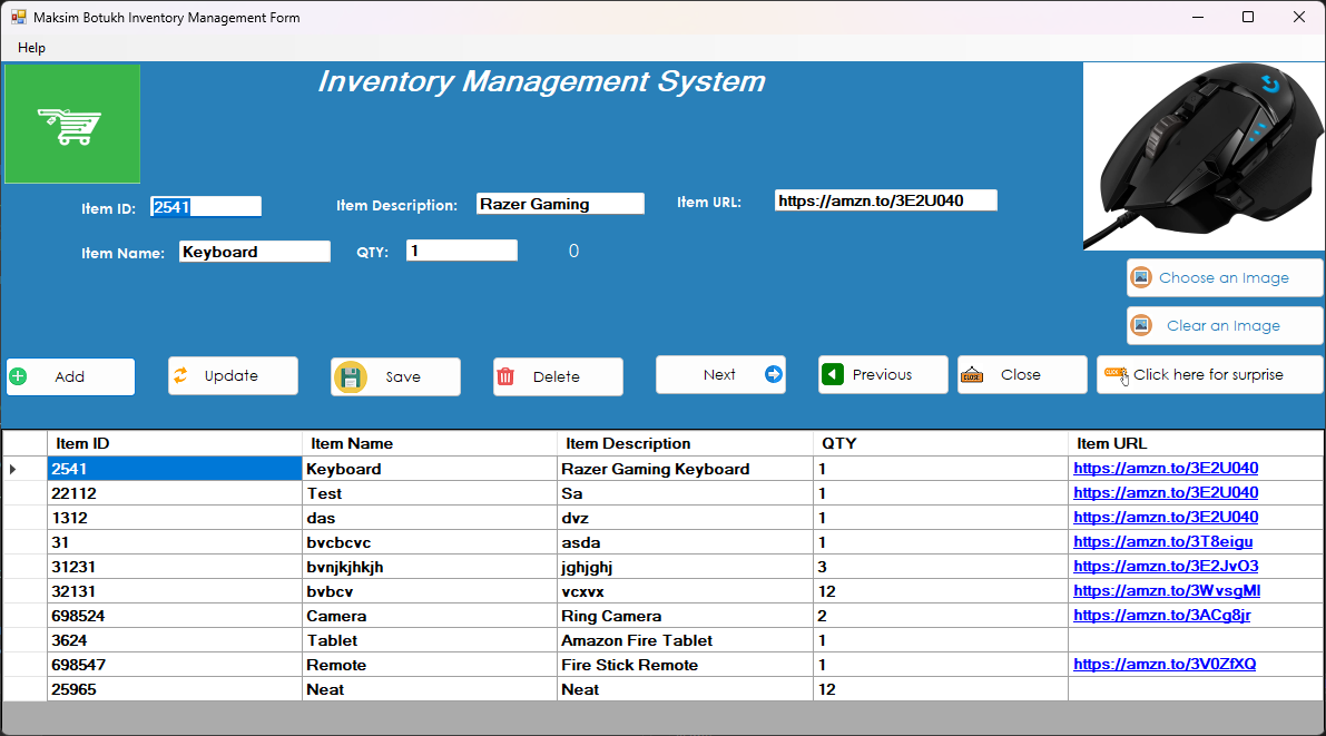 GitHub - Max634/Inventory-Management-: This program allows the user to ...