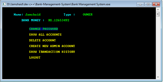 GitHub - MuhammadJamshaidGhaffar/Bank-Management-System: This is ...