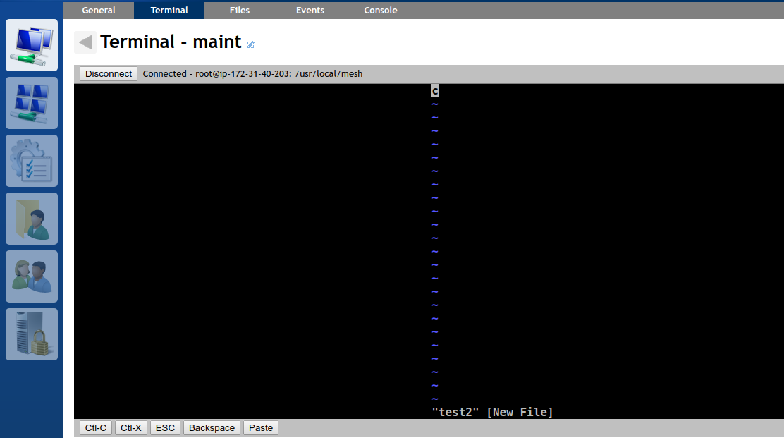 Feature Request history and terminal on Linux hosts